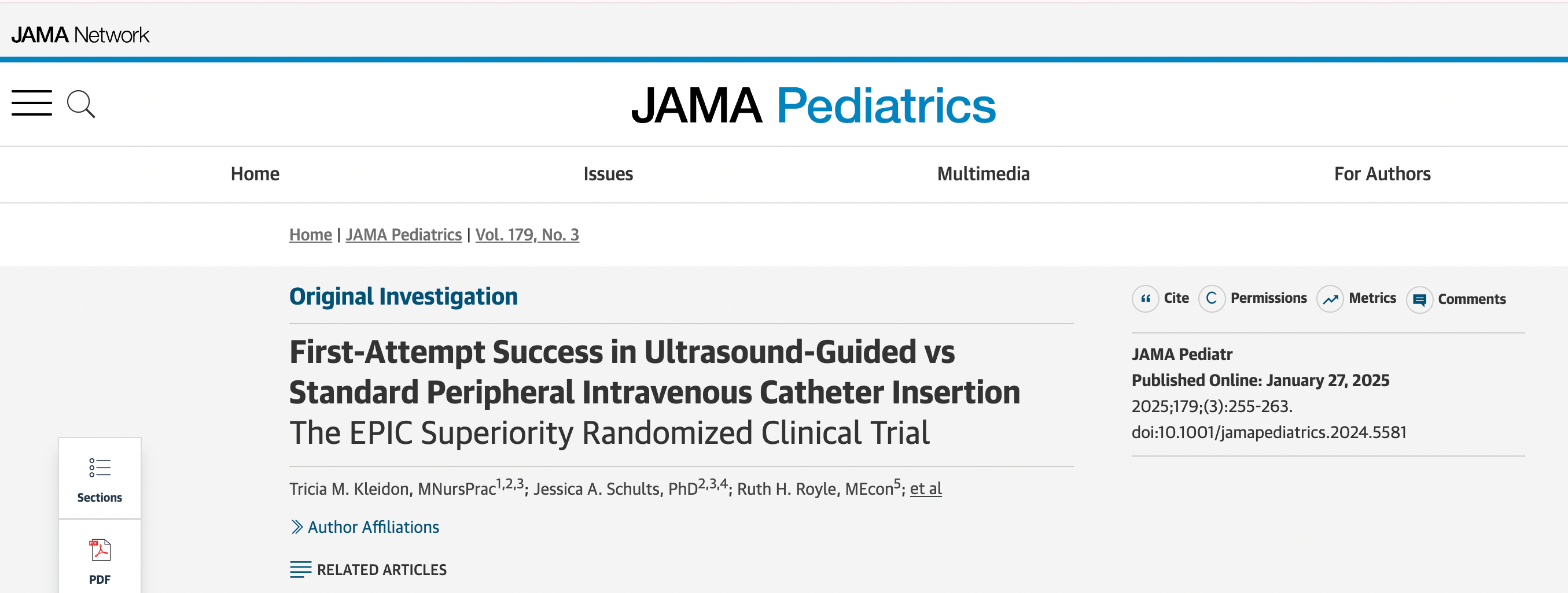 Ultrasound-Guided PIVC Insertion: A Superior Approach for Pediatric Patients Ultrasound-Guided PIVC Insertion: A Superior Approach for Pediatric Patients